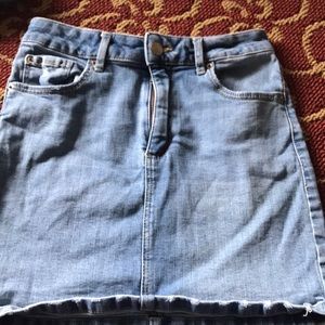 Denim mini skirt